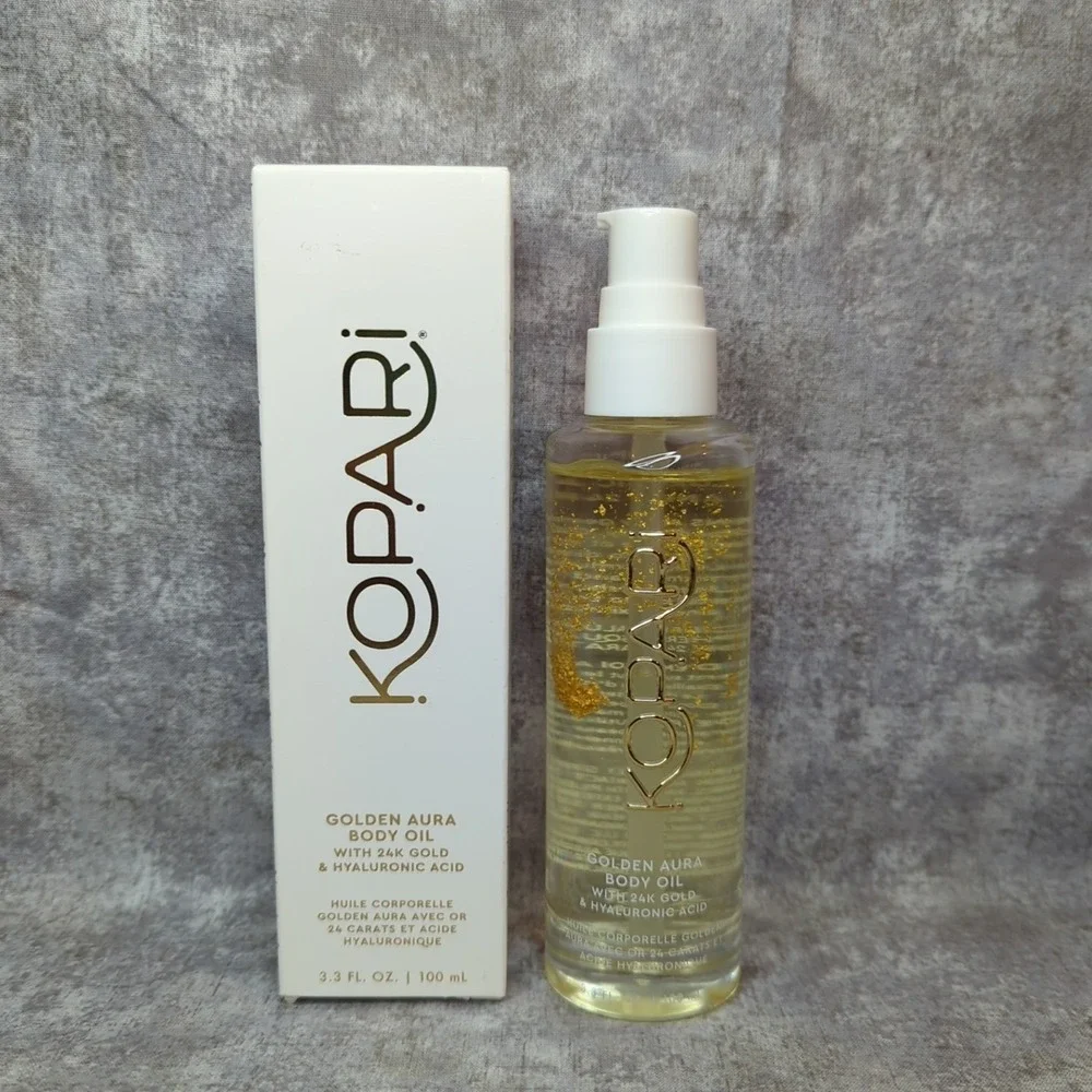 Kopari Golden Aura Body Oil 24K Gold & Hyaluronic Acid 3.3 oz.